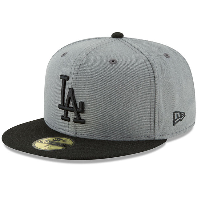 2025 ワールドシリーズモデル ニューエラ キャップ 59FIFTY ロサンゼルス ドジャース MLB WORLD SERIES FITTED CAP GREY-BLACK
