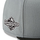 2025 ワールドシリーズモデル ニューエラ キャップ 59FIFTY ロサンゼルス ドジャース MLB WORLD SERIES FITTED CAP GREY-BLACK