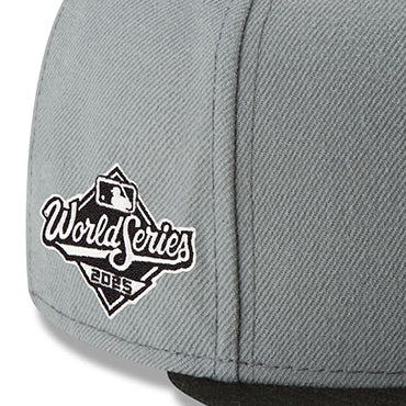 2025 ワールドシリーズモデル ニューエラ キャップ 59FIFTY ロサンゼルス ドジャース MLB WORLD SERIES FITTED CAP GREY-BLACK