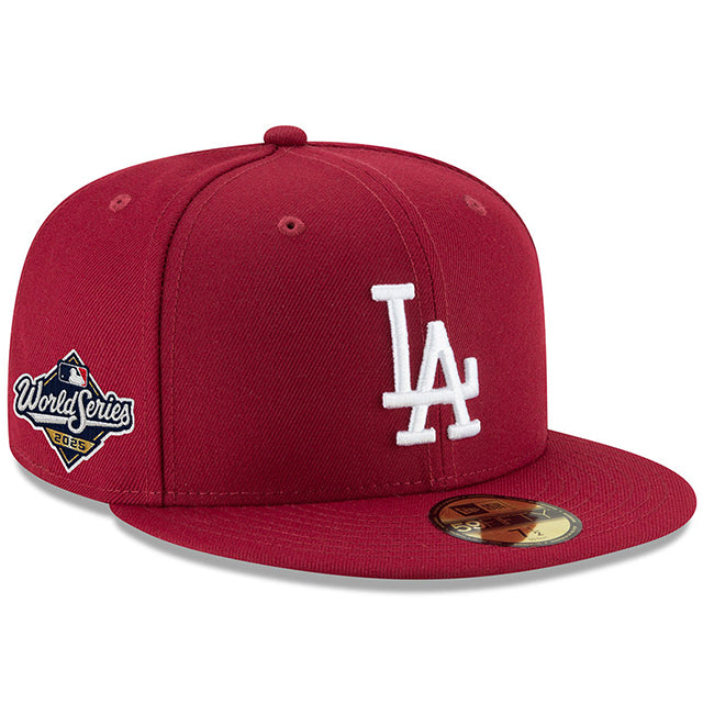 2025 ワールドシリーズモデル ニューエラ キャップ 59FIFTY ロサンゼルス ドジャース MLB WORLD SERIES FITTED CAP BURGUNDY-WHITE