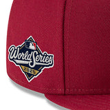 2025 ワールドシリーズモデル ニューエラ キャップ 59FIFTY ロサンゼルス ドジャース MLB WORLD SERIES FITTED CAP BURGUNDY-WHITE