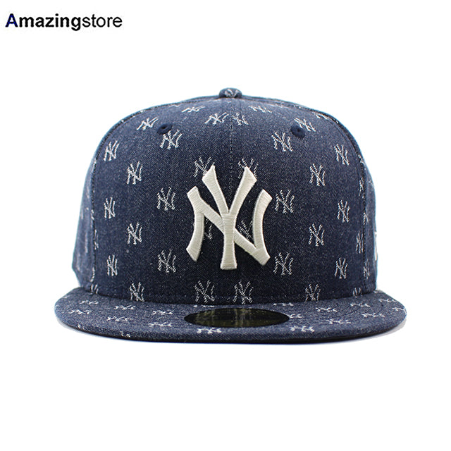 ニューエラ キャップ 59FIFTY ニューヨーク ヤンキース MLB JACQUARD FITTED CAP NAVY-CHROME