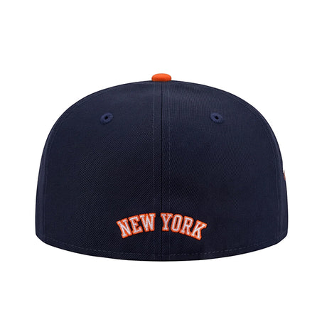 海外取寄 ニューエラ キャップ 59FIFTY ニューヨーク ニックス TRI LOGO FITTED CAP NAVY-ORANGE