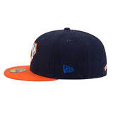 海外取寄 ニューエラ キャップ 59FIFTY ニューヨーク ニックス TRI LOGO FITTED CAP NAVY-ORANGE