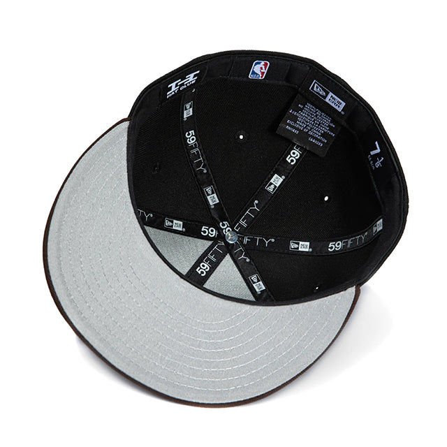 海外取寄 ニューエラ キャップ 59FIFTY ニューヨーク ニックス LOGO PATCH RANSOM FITTED CAP BLACK-BROWN