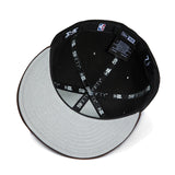 海外取寄 ニューエラ キャップ 59FIFTY ニューヨーク ニックス LOGO PATCH RANSOM FITTED CAP BLACK-BROWN