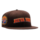 海外取寄 ニューエラ キャップ 59FIFTY ニューヨーク ニックス NUEVA YORK FITTED CAP BROWN