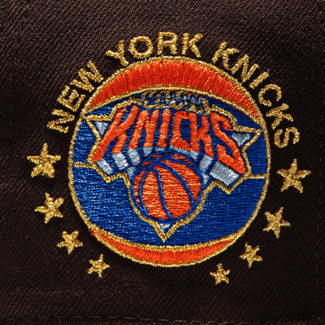 海外取寄 ニューエラ キャップ 59FIFTY ニューヨーク ニックス NUEVA YORK FITTED CAP BROWN