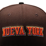 海外取寄 ニューエラ キャップ 59FIFTY ニューヨーク ニックス NUEVA YORK FITTED CAP BROWN