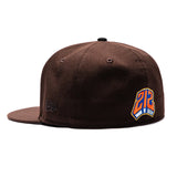 海外取寄 ニューエラ キャップ 59FIFTY ニューヨーク ニックス NUEVA YORK FITTED CAP BROWN