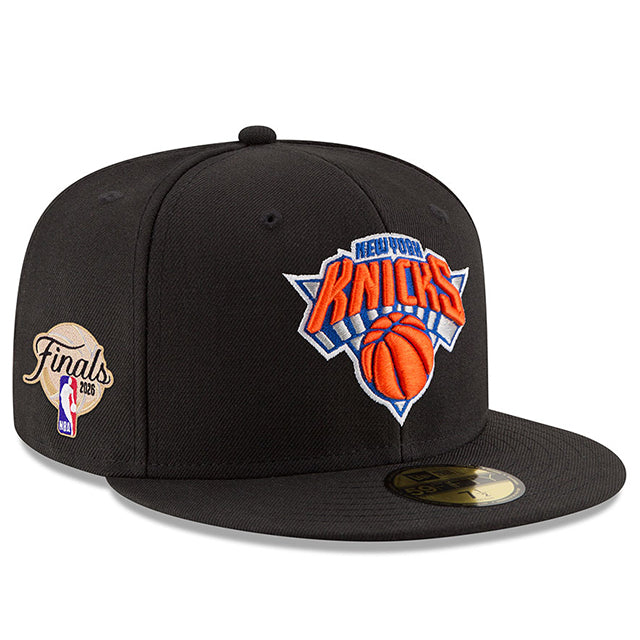 ニューエラ キャップ 59FIFTY ニューヨーク ニックス 2026 NBA FINALS SIDE PATCH FITTED CAP BLACK