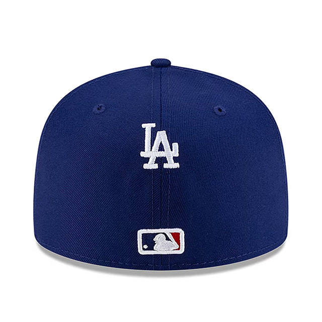 カタカナロゴ 海外取寄 ニューエラ キャップ 59FIFTY ロサンゼルス ドジャース HYPERFLY FITTED CAP ROYAL BLUE