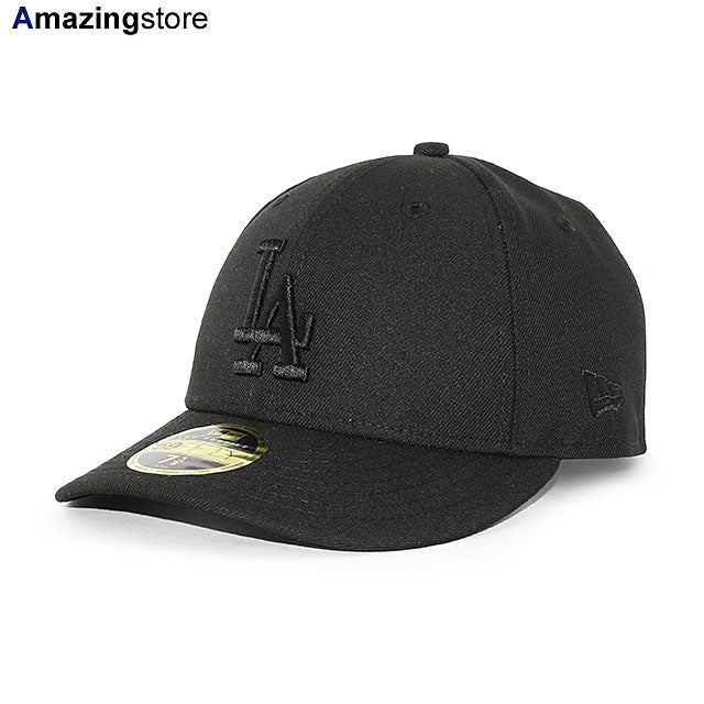 ニューエラ キャップ 59FIFTY ロサンゼルス ドジャース MLB TEAM BASIC LOW CROWN FITTED CAP BLACKOUT