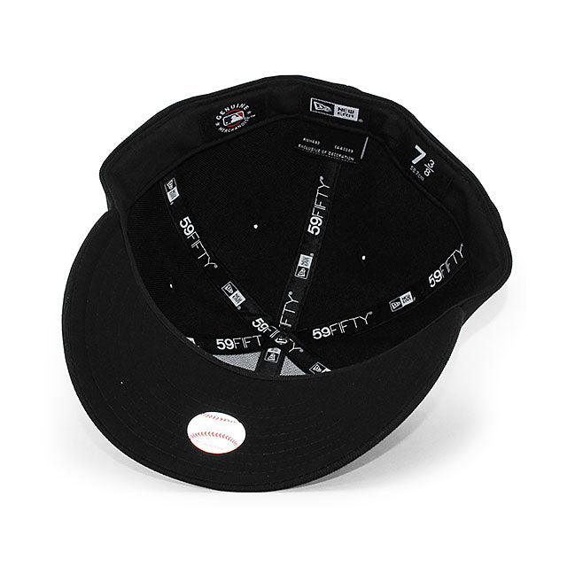 ニューエラ キャップ 59FIFTY ロサンゼルス ドジャース MLB TEAM BASIC LOW CROWN FITTED CAP BLACKOUT