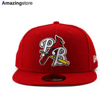 ニューエラ キャップ 59FIFTY パームビーチ カージナルス MiLB ON-FIELD AUTHENTIC ROAD FITTED CAP RED