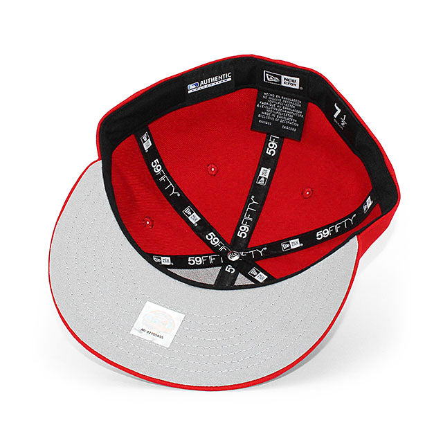 ニューエラ キャップ 59FIFTY パームビーチ カージナルス MiLB ON-FIELD AUTHENTIC ROAD FITTED CAP RED