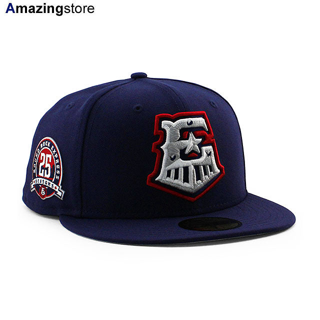 ニューエラ キャップ 59FIFTY ラウンドロック エクスプレス MiLB ON-FIELD AUTHENTIC 25TH FITTED CAP NAVY