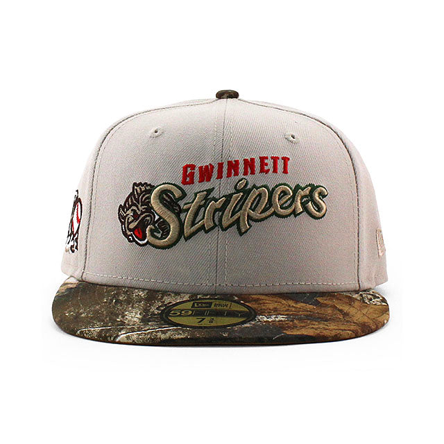 ニューエラ キャップ 59FIFTY グウィネット ストライパーズ MiLB BEIGE BOTTOM FITTED CAP STONE