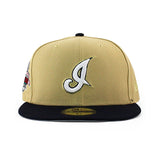 ニューエラ キャップ 59FIFTY クリーブランド インディアンス MLB 10TH ANNIVERSARY GREY BOTTOM FITTED CAP VEGAS GOLD NEW ERA CLEVELAND INDIANS