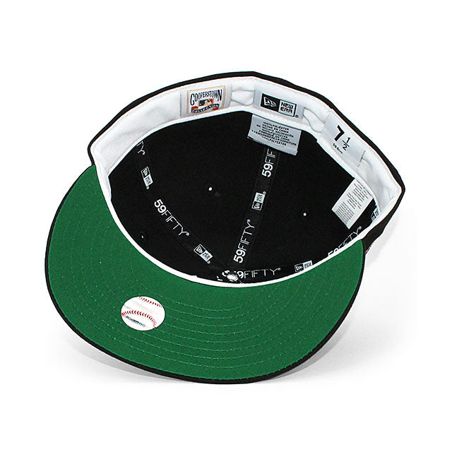 ニューエラ キャップ 59FIFTY クリーブランド インディアンス MLB 10TH ANNIVERSARY KELLY GREEN BOTTOM FITTED CAP BLACK