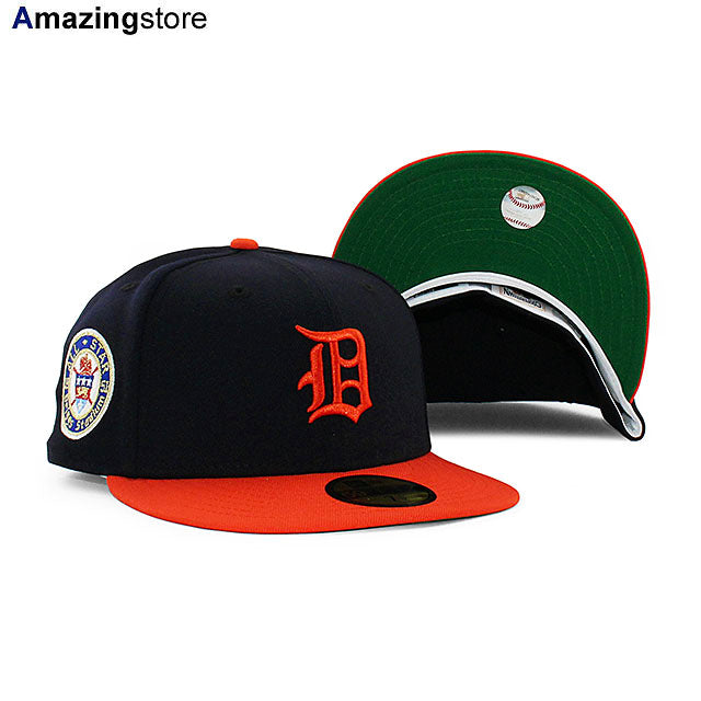 ニューエラ キャップ 59FIFTY デトロイト タイガース MLB 1951 ALL STAR GAME KELLY GREEN BOTTOM FITTED CAP NAVY