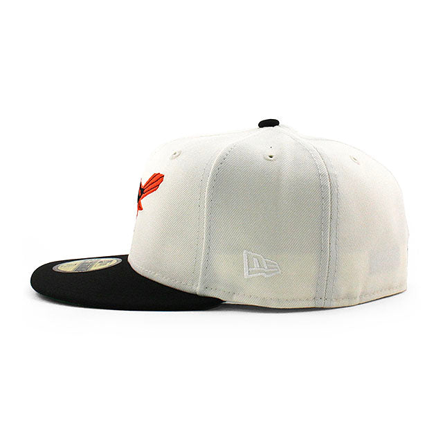 ニューエラ キャップ 59FIFTY ボルチモア オリオールズ MLB 1958 ALL STAR GAME KELLY GREEN BOTTOM FITTED CAP CREAM