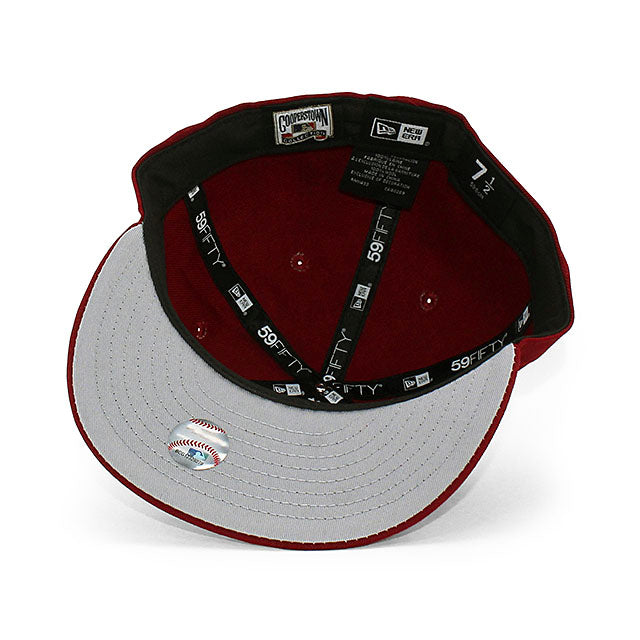 ニューエラ キャップ 59FIFTY フィラデルフィア フィリーズ MLB 1970 COOPERSTOWN FITTED CAP MAROON