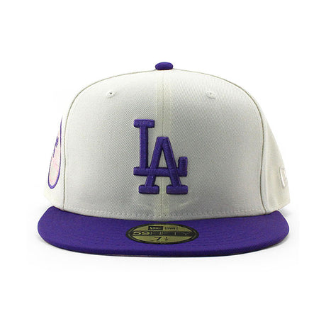 ニューエラ キャップ 59FIFTY ロサンゼルス ドジャース MLB 1980 ALL STAR GAME PINK BOTTOM FITTED CAP CREAM