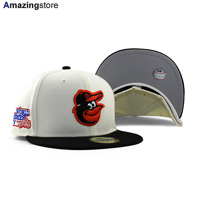 ニューエラ キャップ 59FIFTY ボルチモア オリオールズ MLB 1983 WORLD SERIES GREY BOTTOM FITT –  Amazingstore