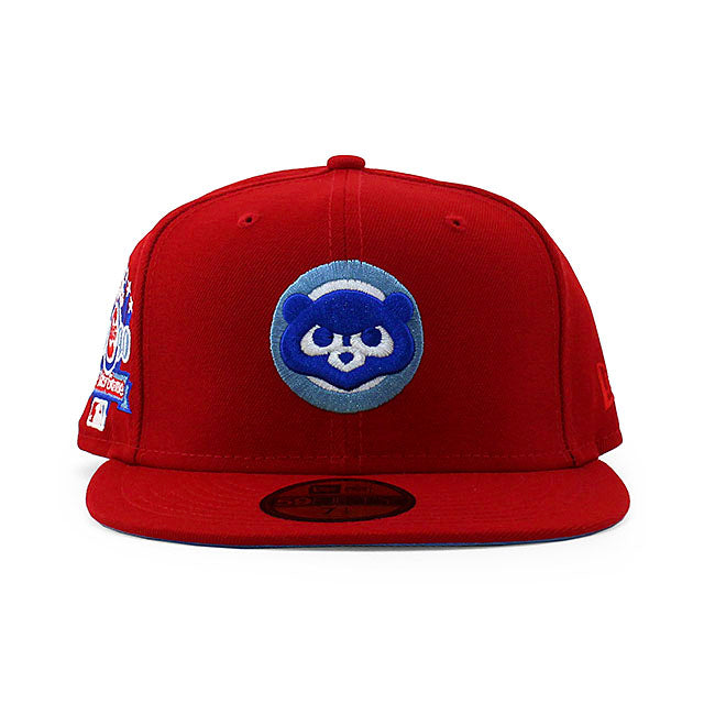 ニューエラ 59FIFTY シカゴ カブス MLB 1990 ALL STAR GAME SKY BLUE BOTTOM FITTED CAP RED