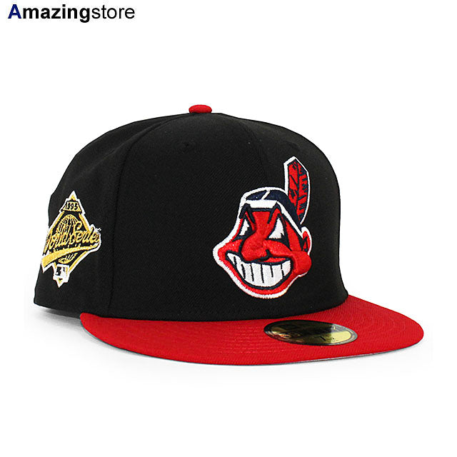 ニューエラ キャップ 59FIFTY クリーブランド インディアンス MLB 1995 WORLD SERIES FITTED CAP BL –  Amazingstore