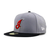 ニューエラ キャップ 59FIFTY クリーブランド インディアンス MLB 2002 COOPERSTOWN WOOL FITTED CAP GREY