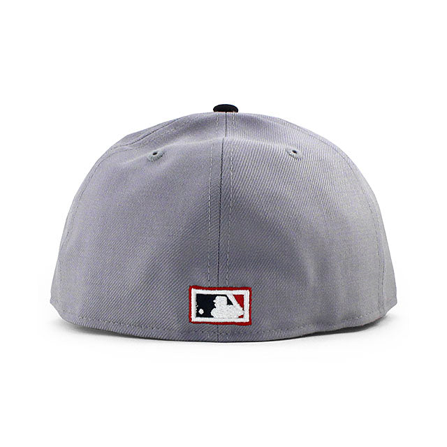 ニューエラ キャップ 59FIFTY クリーブランド インディアンス MLB 2002 COOPERSTOWN WOOL FITTED CAP GREY