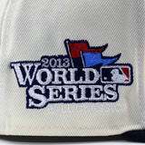 ニューエラ キャップ 59FIFTY ボストン レッドソックス MLB 2013 WORLD SERIES GREY BOTTOM FITTED CAP CREAM NEW ERA BOSTON RED SOX