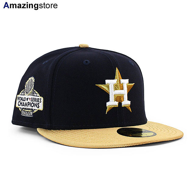 ニューエラ キャップ 59FIFTY ヒューストン アストロズ MLB 2023 GOLD COLLECTION FITTED CAP NAVY NEW ERA HOUSTON ASTROS
