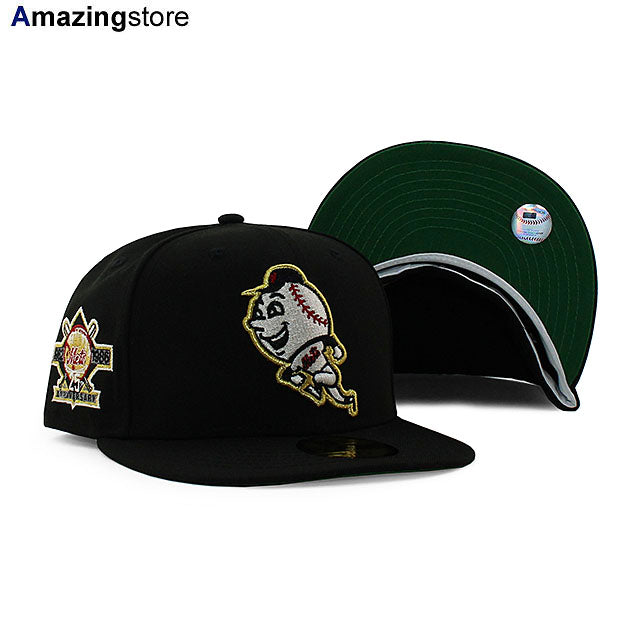 ニューエラ キャップ 59FIFTY ニューヨーク メッツ MLB 25TH ANNIVERSARY KELLY GREEN BOTTOM FITTED CAP BLACK