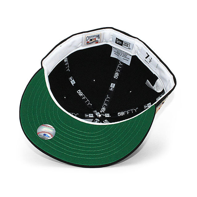 ニューエラ キャップ 59FIFTY ニューヨーク メッツ MLB 25TH ANNIVERSARY KELLY GREEN BOTTOM FITTED CAP BLACK