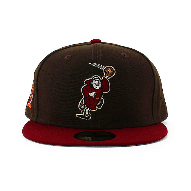 ニューエラ キャップ 59FIFTY サンディエゴ パドレス MLB 25TH ANNIVERSARY GREY BOTTOM FITTED CAP BROWN