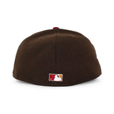 ニューエラ キャップ 59FIFTY サンディエゴ パドレス MLB 25TH ANNIVERSARY GREY BOTTOM FITTED CAP BROWN