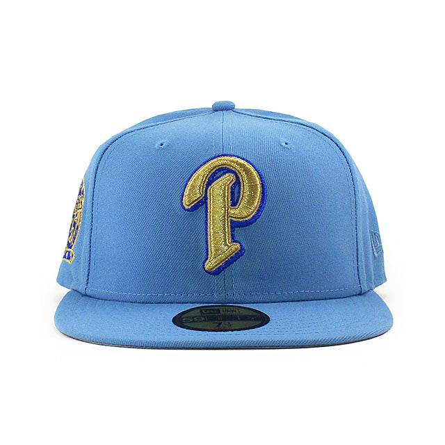 ニューエラ キャップ 59FIFTY サンディエゴ パドレス MLB 25TH ANNIVERSARY GREY BOTTOM FITTED CAP LIGHT BLUE NEW ERA SAN DIEGO PADRES