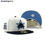 ニューエラ キャップ 59FIFTY シアトル マリナーズ MLB 40TH ANNIVERSARY LIGHT BLUE BOTTOM FITTED CAP CREAM