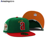 ニューエラ キャップ 59FIFTY カリフォルニア エンゼルス MLB 35TH ANNIVERSARY MANGO BOTTOM BOTTOM FITTED CAP GREEN