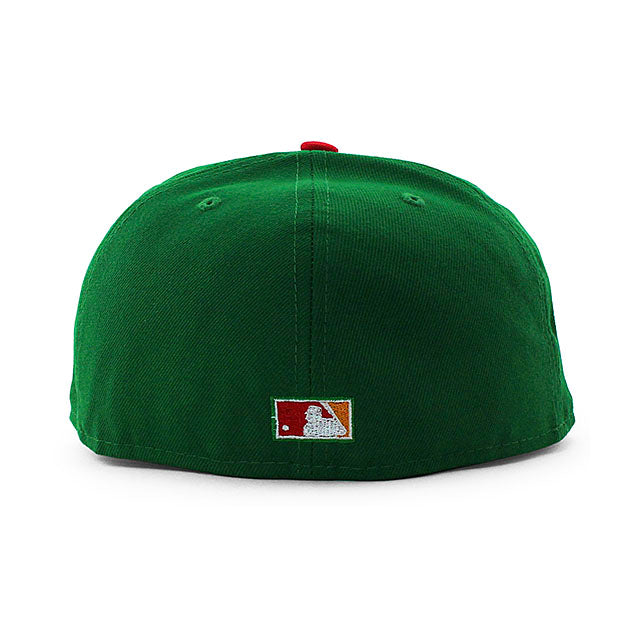 ニューエラ キャップ 59FIFTY カリフォルニア エンゼルス MLB 35TH ANNIVERSARY MANGO BOTTOM BOTTOM  FITTED CAP GREEN