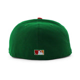 ニューエラ キャップ 59FIFTY カリフォルニア エンゼルス MLB 35TH ANNIVERSARY MANGO BOTTOM BOTTOM FITTED CAP GREEN