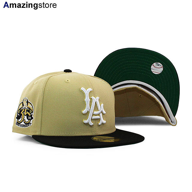 ニューエラ キャップ 59FIFTY ロサンゼルス エンゼルス MLB 35TH ANNIVERSARY KELLY GREEN BOTTOM FITTED CAP VEGAS GOLD NEW ERA LOS ANGELES ANGELS