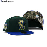 ニューエラ キャップ 59FIFTY シアトル マリナーズ MLB 35TH ANNIVERSARY REAL TREE&nbsp; CAMO BOTTOM FITTED CAP DK GREEN