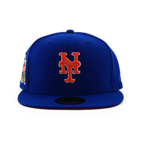 ニューエラ キャップ 59FIFTY ニューヨーク メッツ MLB 40TH ANNIVERSARY ORANGE BOTTOM FITTED CAP BLUE