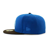 ニューエラ キャップ 59FIFTY オークランド アスレチックス MLB 50TH ANNIVERSARY GLACIER BLUE BOTTOM FITTED CAP BLUE BROWN