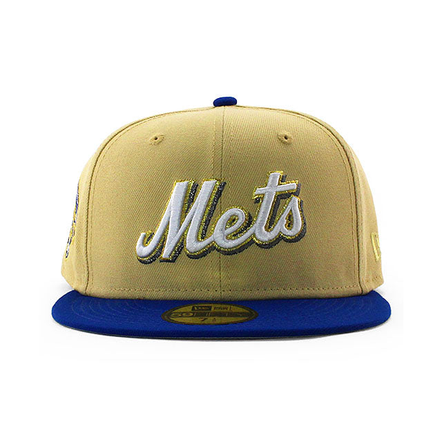 ニューエラ キャップ 59FIFTY ニューヨーク メッツ MLB 50TH ANNIVERSARY GREY BOTTOM FITTED CAP  VEGAS GOLD