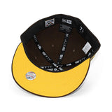 ニューエラ キャップ 59FIFTY サンディエゴ パドレス MLB 50TH ANNIVERSARY YELLOW BOTTOM FITTED CAP BROWN